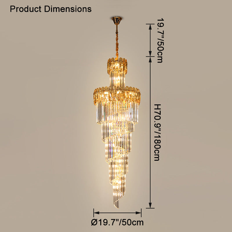 Lustre en cristal en cascade WOMO-WM2387