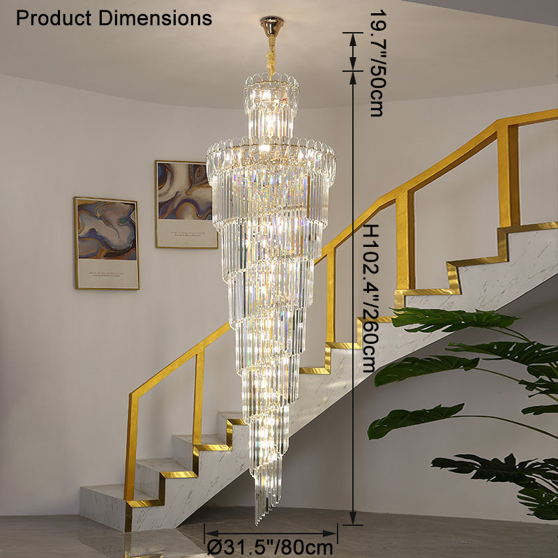Lustre en cristal en cascade WOMO-WM2387