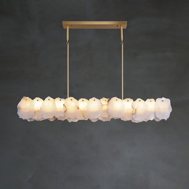WOMO Lustre lineaire Albâtre Salle à Manger-WM2392b