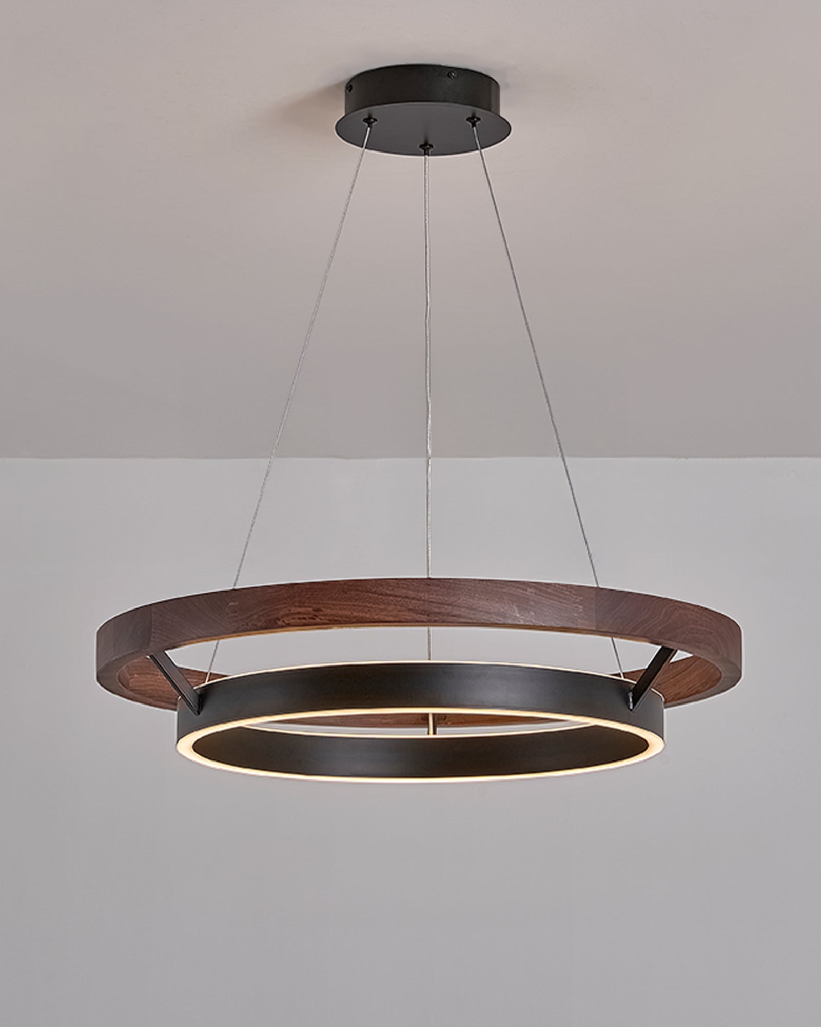 WOMO Wooden LED Ring Chandelier-WM2492