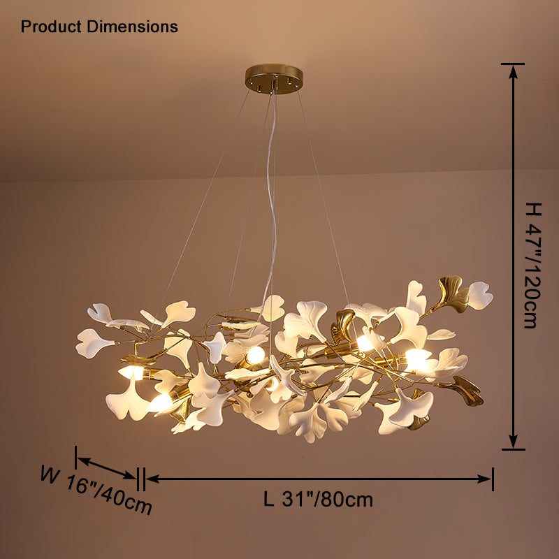 Lustre en céramique WOMO Gingko-WM2411