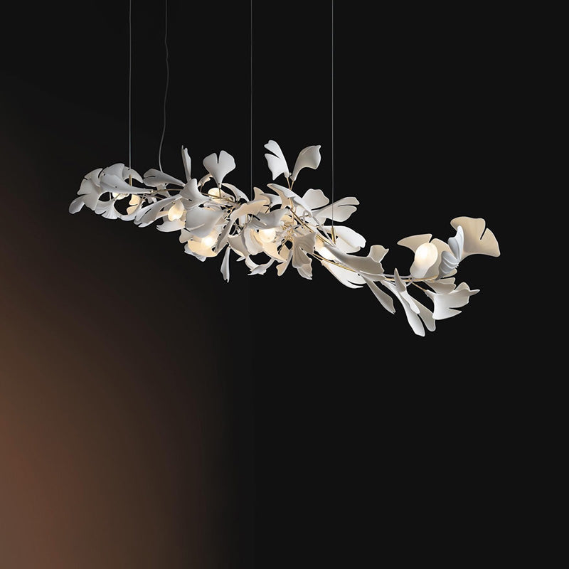 WOMO Lustre Long Feuille de Ginkgo Céramiqu Décorative-WM2430