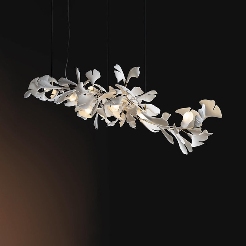 WOMO Lustre Long Feuille de Ginkgo Céramiqu Décorative-WM2430
