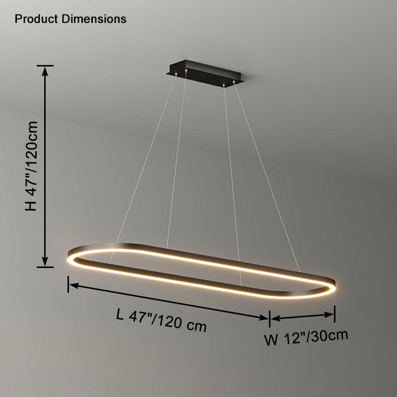 WOMO Lustre Ovale Led Minimaliste-WM2434