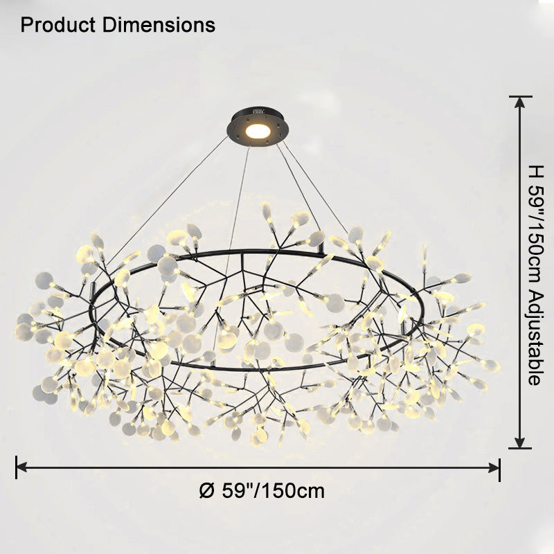 WOMO Lustre Rond Branche Led-WM2435