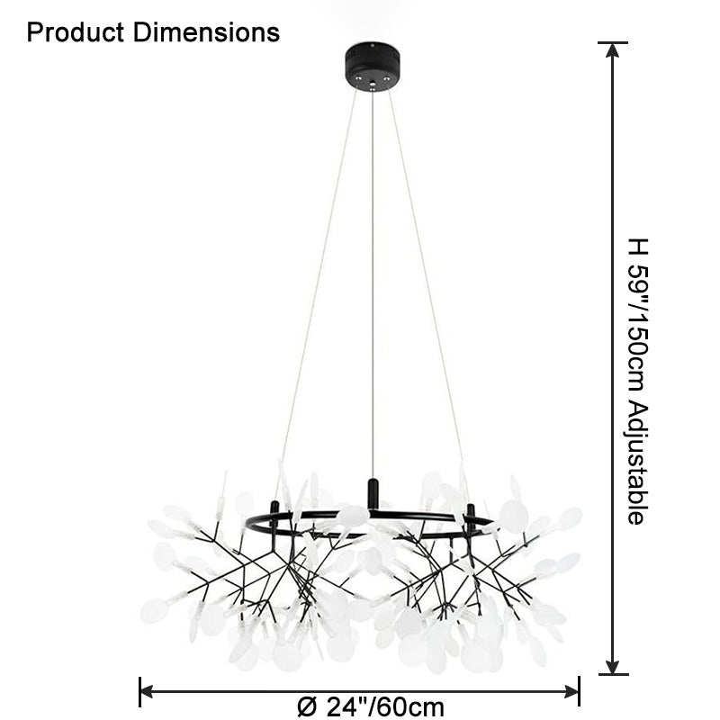 WOMO Lustre Rond Branche Led-WM2435
