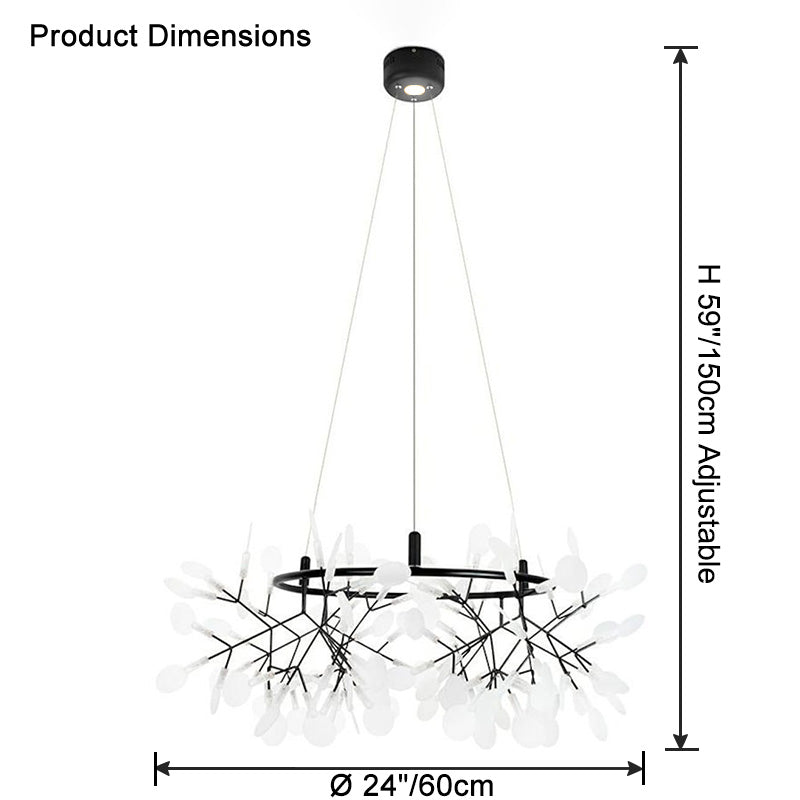 WOMO Lustre Rond Branche Led-WM2435