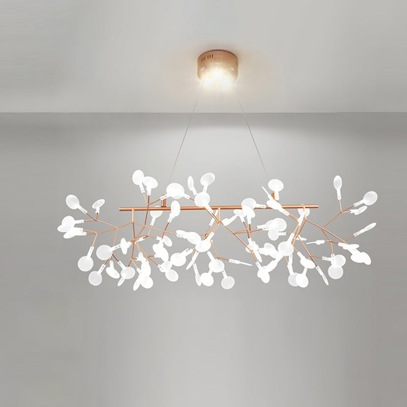 WOMO Lustre Linéaire Branche Led Rose Doré-WM2436