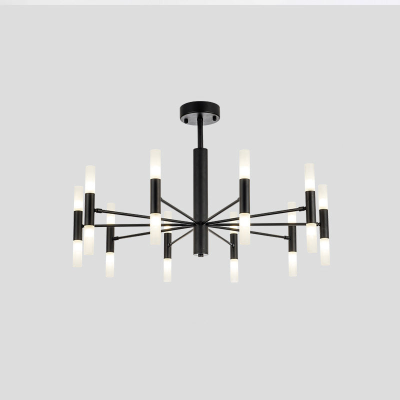WOMO Lustre Bougies Led Doré/Noir-WM2447