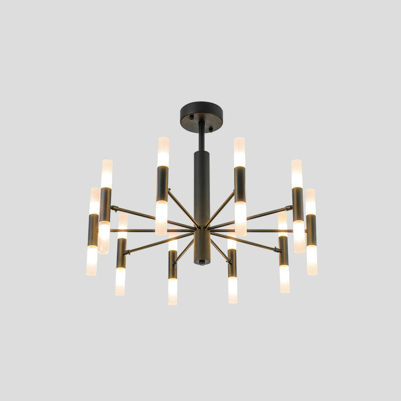 WOMO Lustre Bougies Led Doré/Noir-WM2447