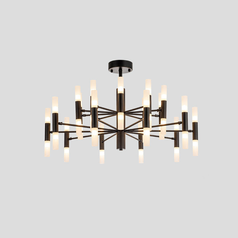 WOMO Lustre Bougies Led Doré/Noir-WM2447