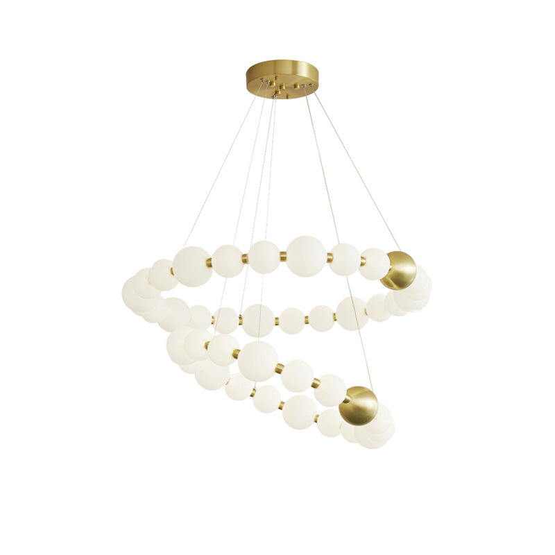 WOMO Lustre Cercle Collier de Perles-WM2449