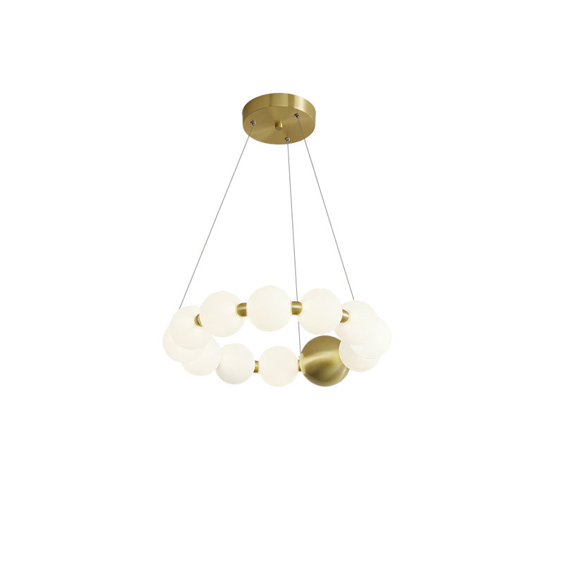 WOMO Lustre Cercle Collier de Perles-WM2449