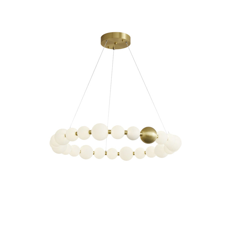 WOMO Lustre Cercle Collier de Perles-WM2449