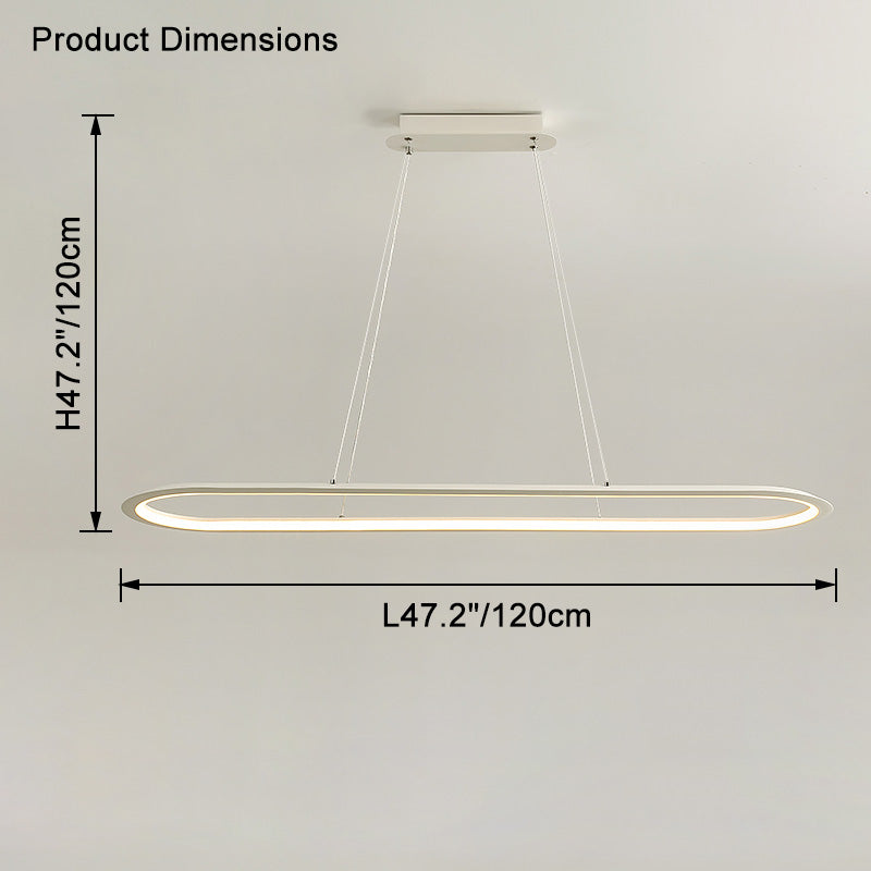 Lustre ovale long WOMO-WM2465