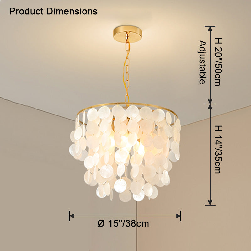 Lustre rond WOMO Capiz-WM2474