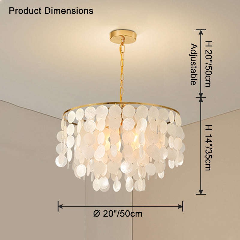 Lustre rond WOMO Capiz-WM2474