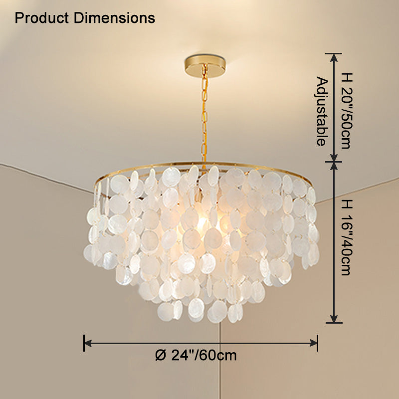 Lustre rond WOMO Capiz-WM2474