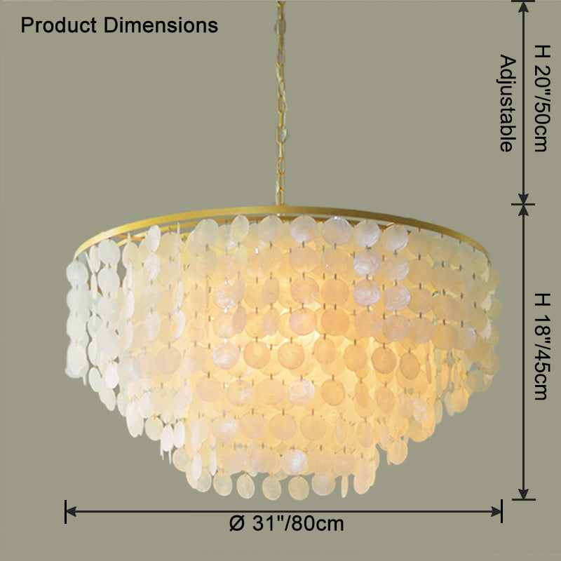 Lustre rond WOMO Capiz-WM2474