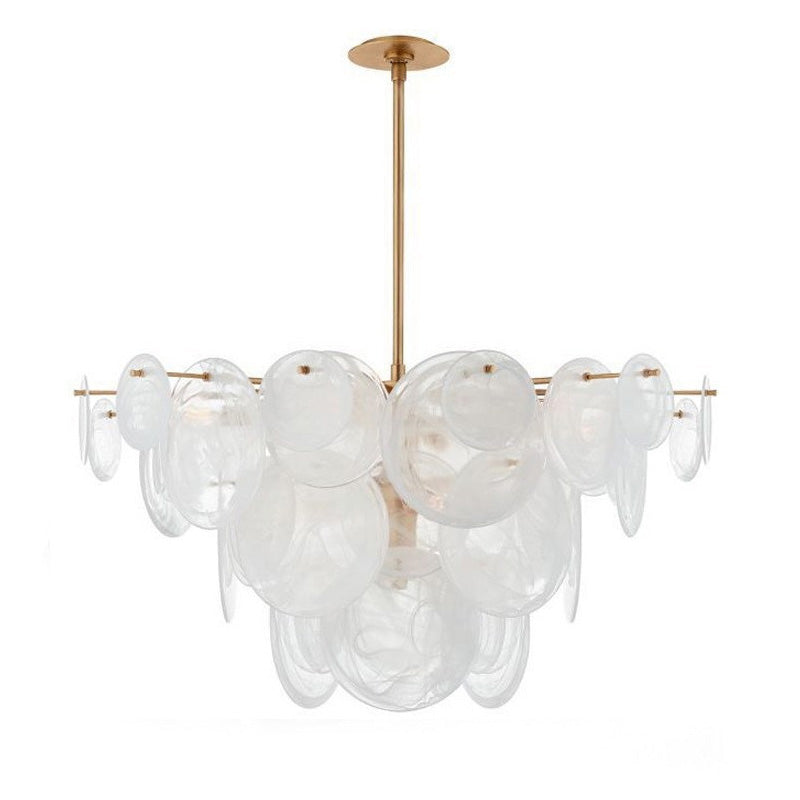 WOMO Lustre Feuille en Verre Art Deco-WM2477