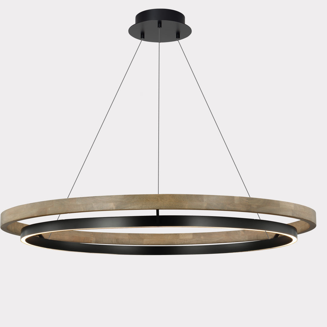 WOMO Wooden LED Ring Chandelier-WM2492