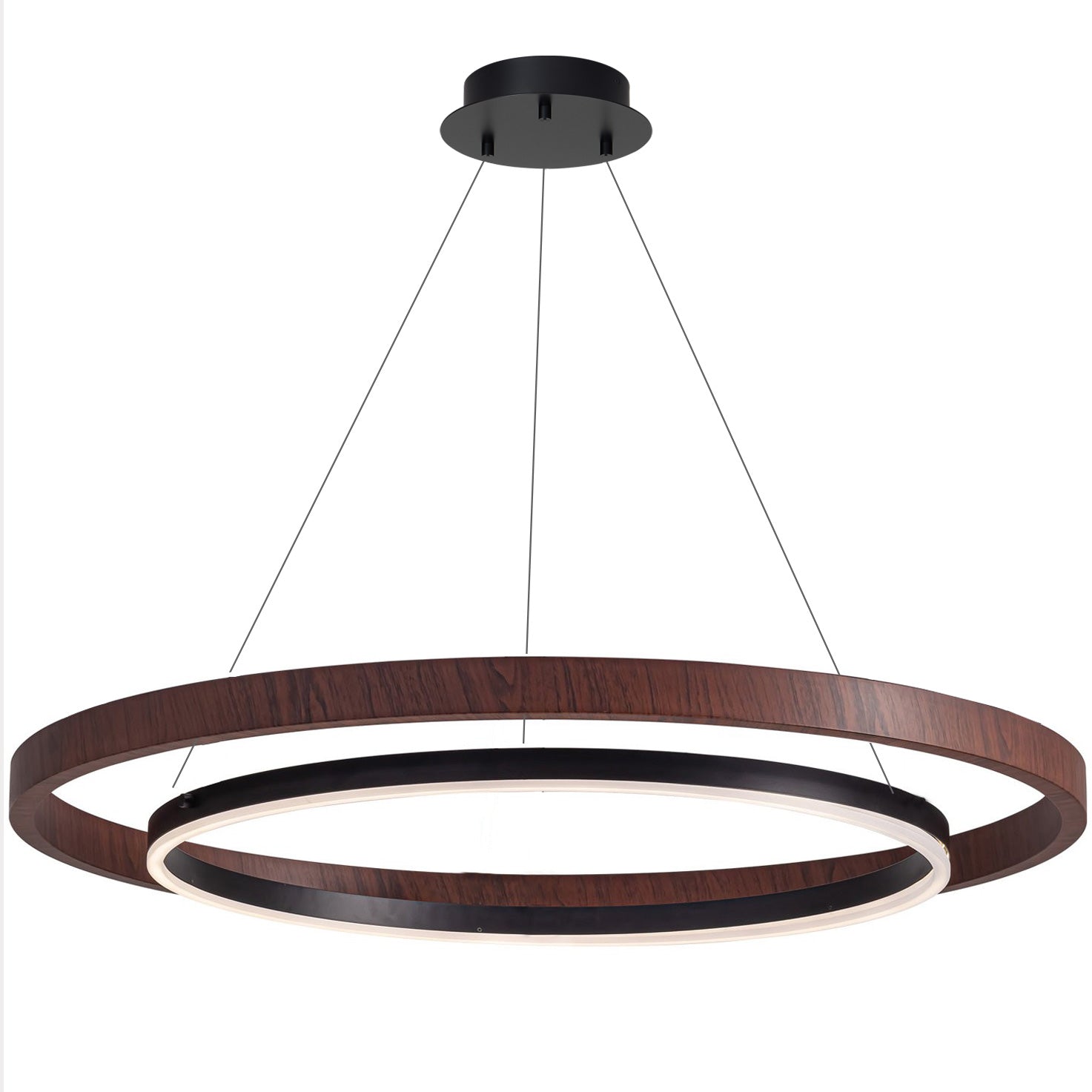 WOMO Wooden LED Ring Chandelier-WM2492