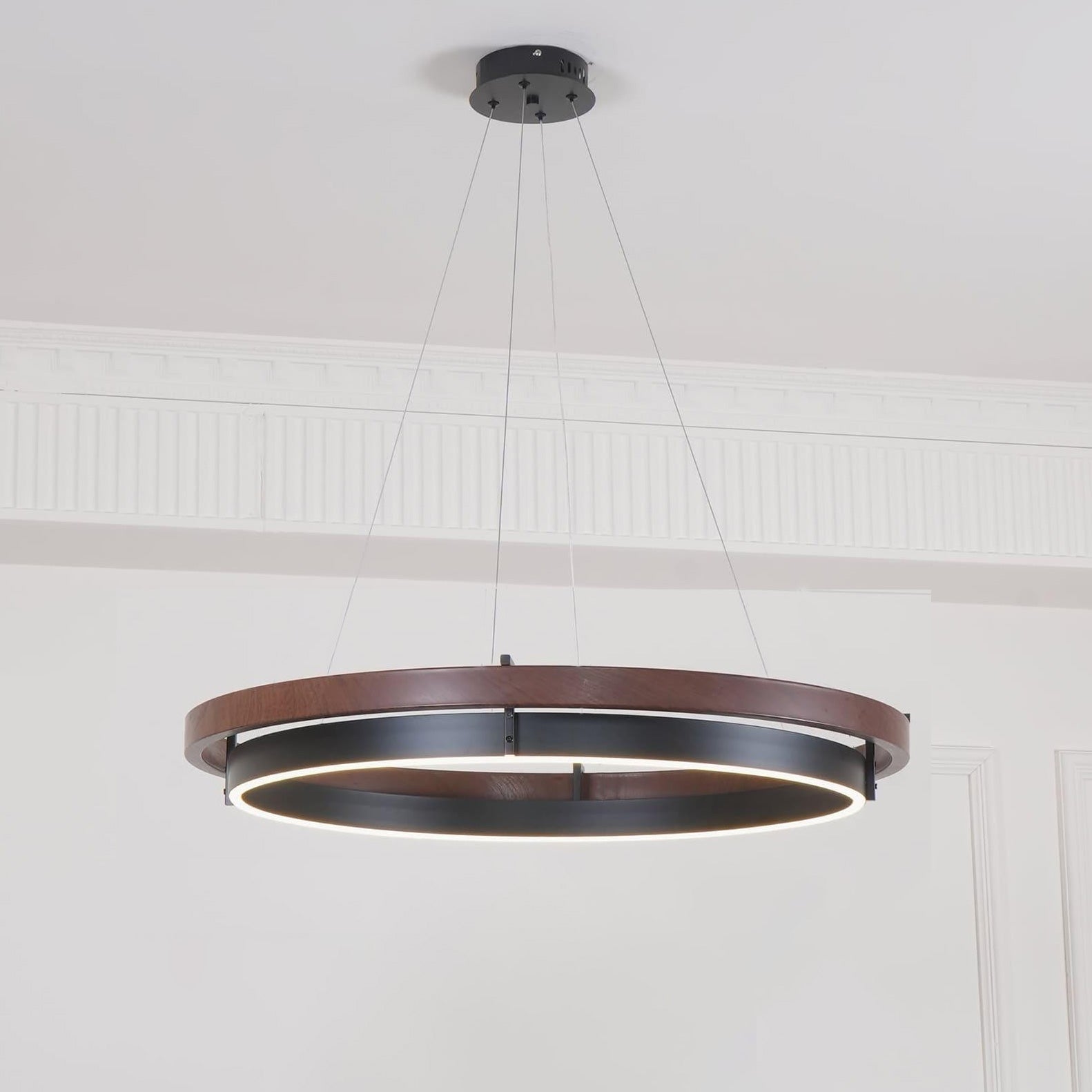 WOMO Wooden LED Ring Chandelier-WM2492
