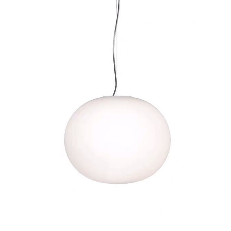 WOMO Suspension Boule Verre Blanc pour Cuisine-WM2496