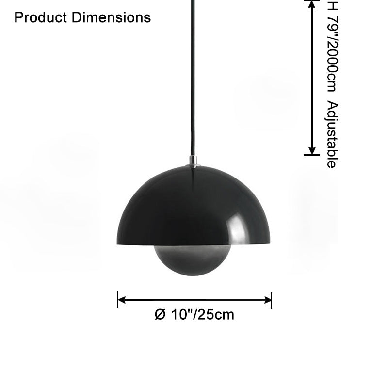 WOMO Suspension Dôme Metal Multicolore-WM2498