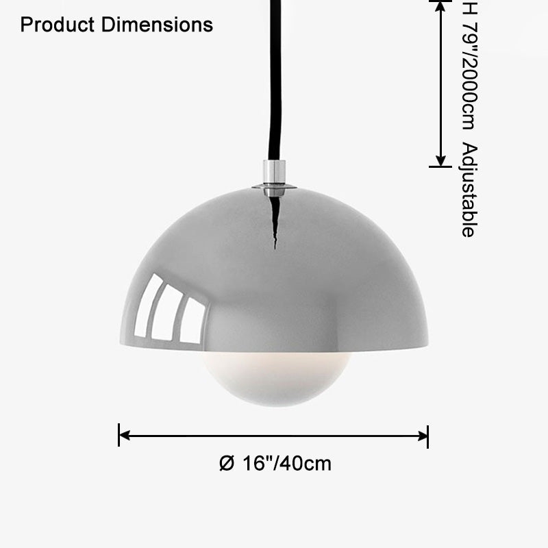WOMO Suspension Dôme Metal Multicolore-WM2498