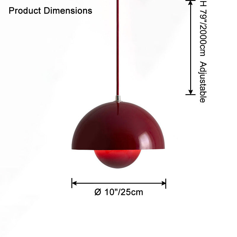 WOMO Suspension Dôme Metal Multicolore-WM2498