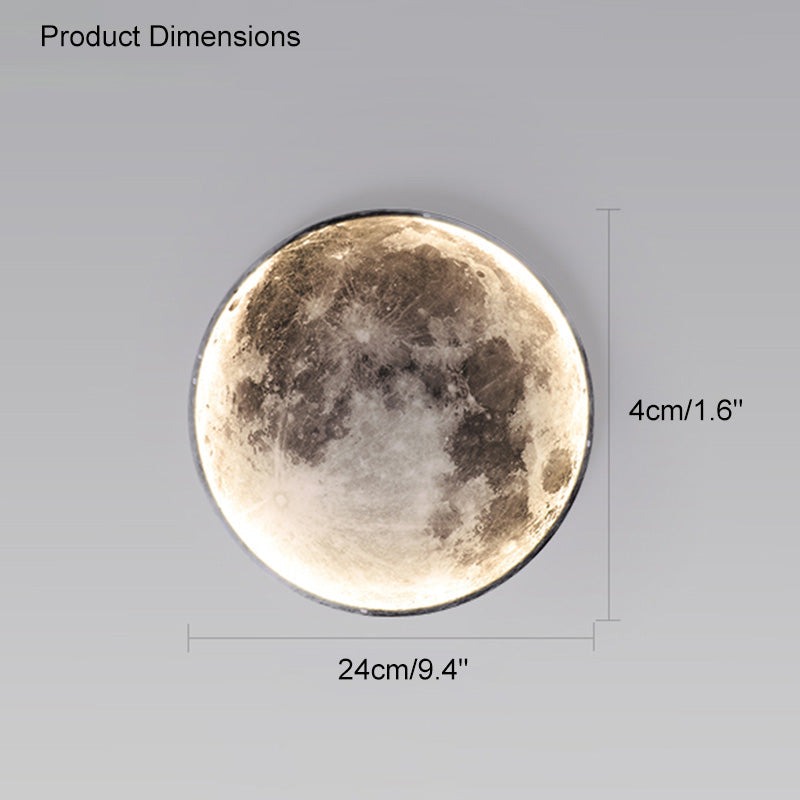 WOMO Appliques Murale Rond Lune/Terre - WM6102