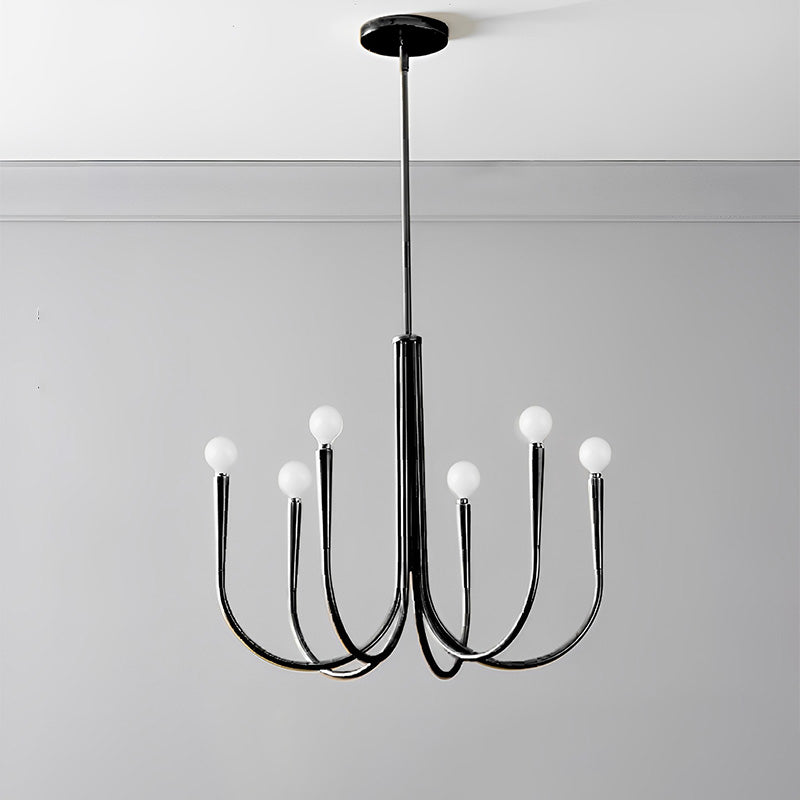 WOMO Lustre Bras Articulé Bougie Doré/Noir-WM2508