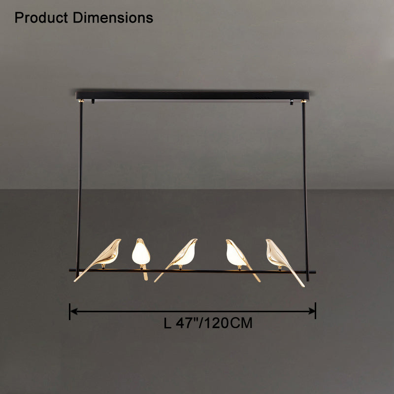 Lustre linéaire WOMO Gold Bird-WM2512b