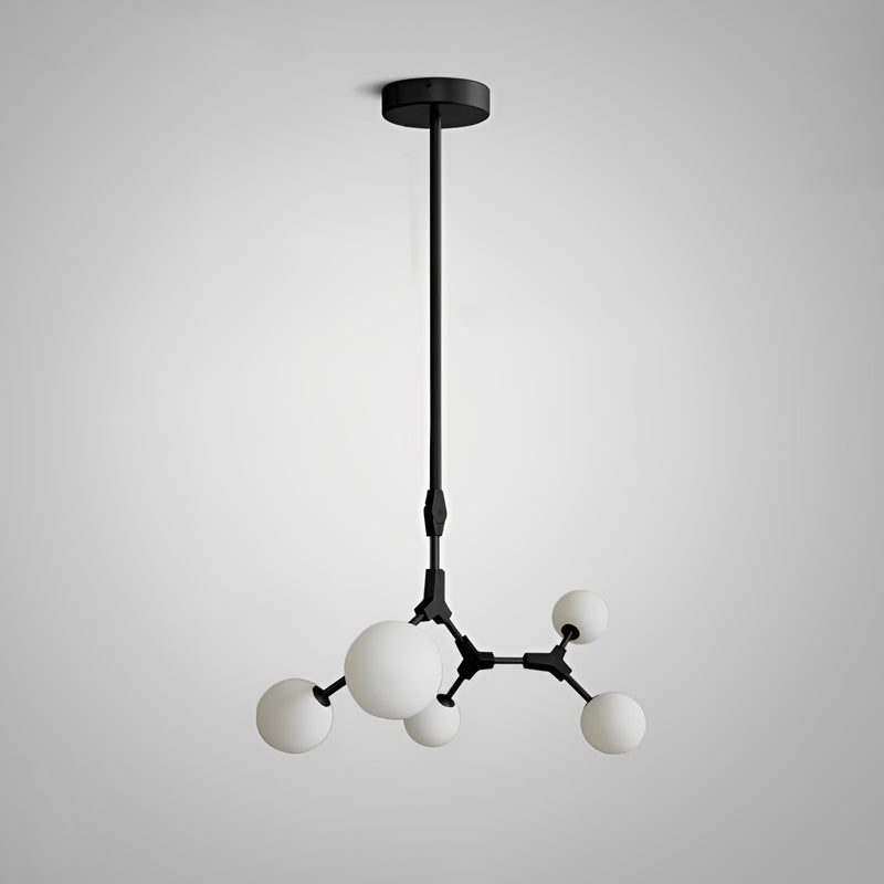 Lustre en verre dépoli à bulles de branchement WOMO-WM2514