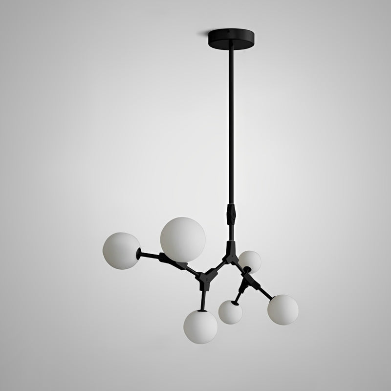 Lustre en verre dépoli à bulles de branchement WOMO-WM2514