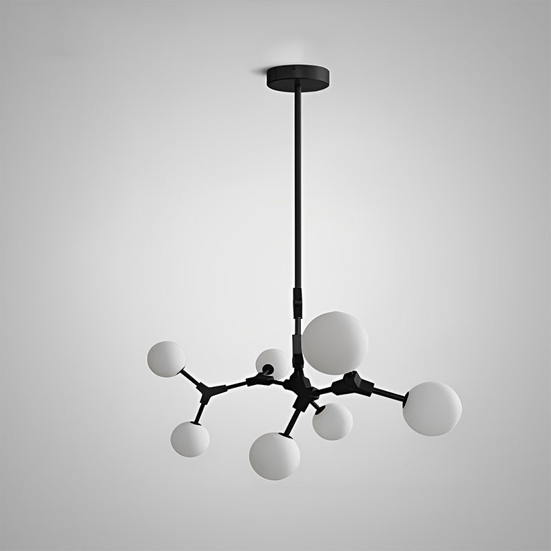 Lustre en verre dépoli à bulles de branchement WOMO-WM2514