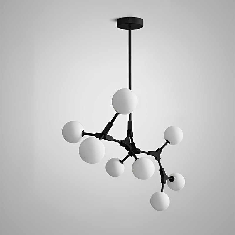 Lustre en verre dépoli à bulles de branchement WOMO-WM2514