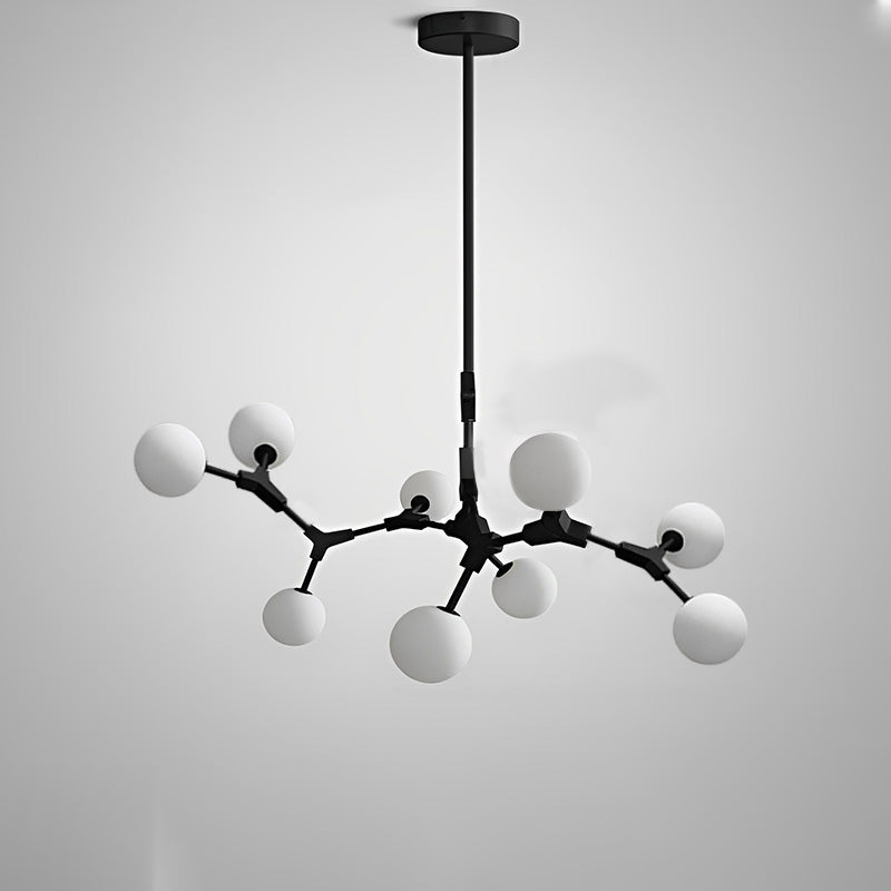 Lustre en verre dépoli à bulles de branchement WOMO-WM2514