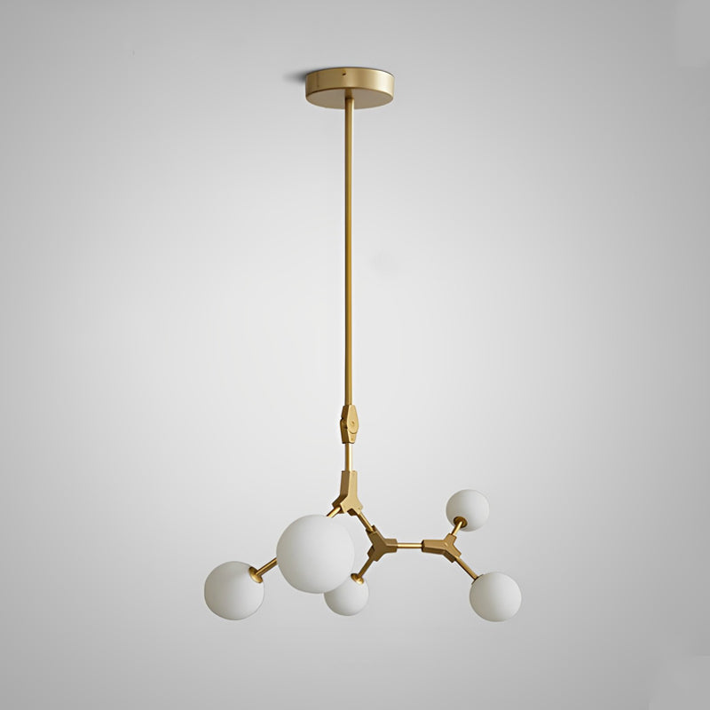 Lustre en verre dépoli à bulles de branchement WOMO-WM2514