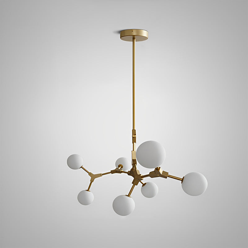 Lustre en verre dépoli à bulles de branchement WOMO-WM2514