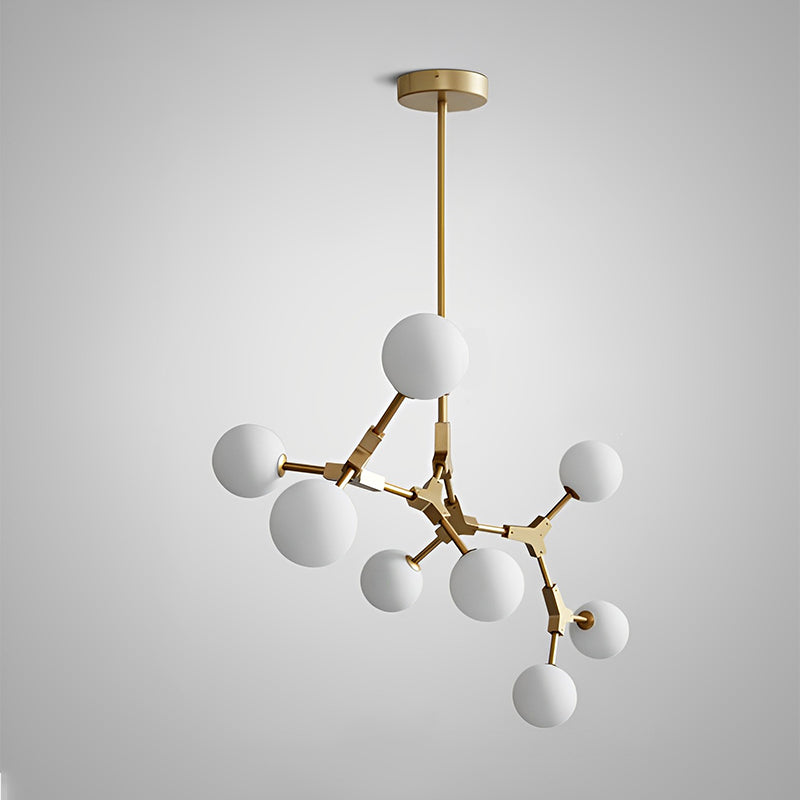 Lustre en verre dépoli à bulles de branchement WOMO-WM2514