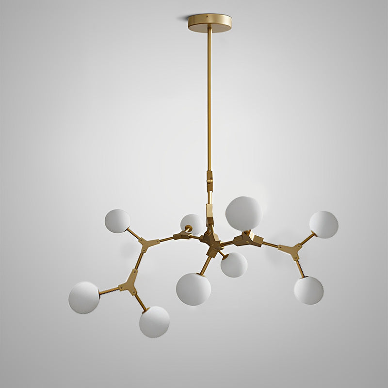 Lustre en verre dépoli à bulles de branchement WOMO-WM2514
