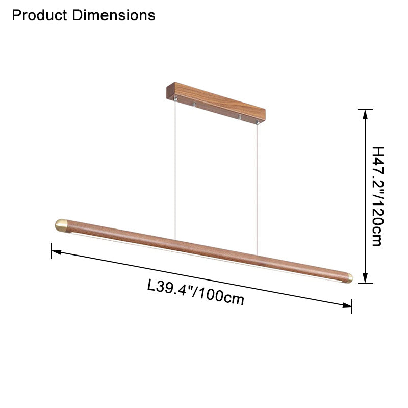 Suspension LED linéaire WOMO Walnut-WM2520