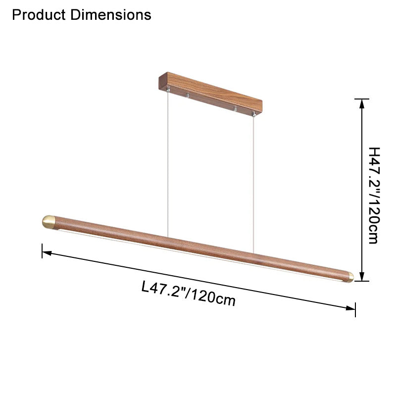 Suspension LED linéaire WOMO Walnut-WM2520