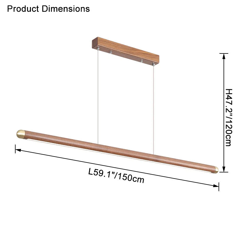 Suspension LED linéaire WOMO Walnut-WM2520