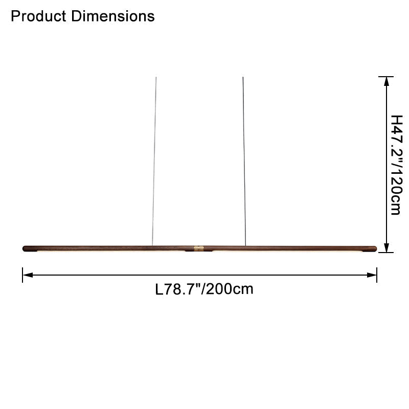 Suspension LED linéaire WOMO Walnut-WM2520