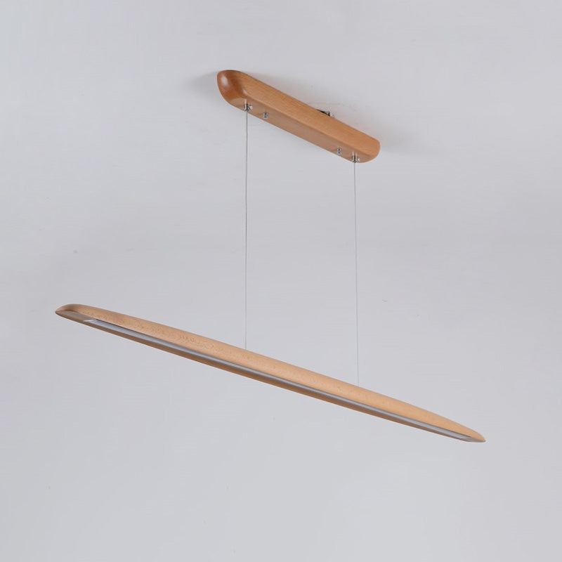 Suspension LED linéaire en bois WOMO-WM2523