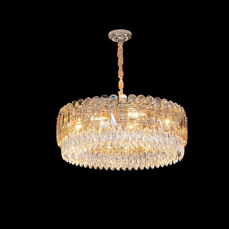 WOMO Lustre Rond Cristal Fumé/Ambre-WM2542