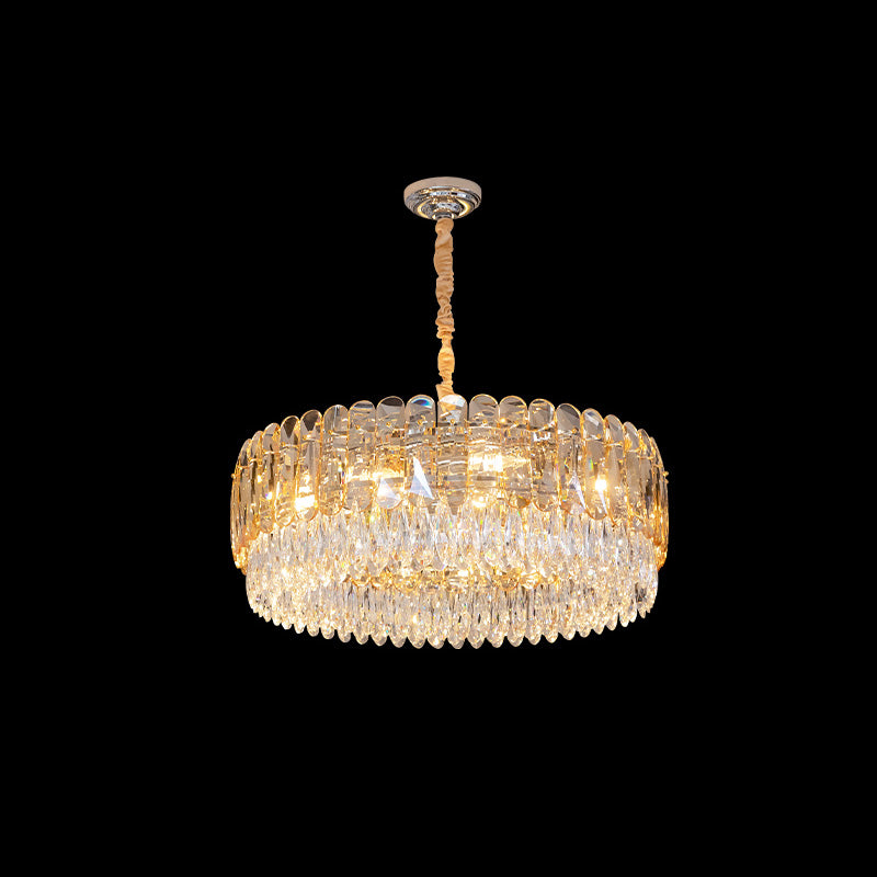 WOMO Lustre Rond Cristal Fumé/Ambre-WM2542